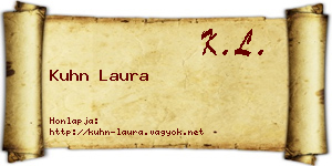 Kuhn Laura névjegykártya
